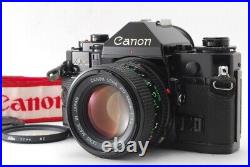 Near MINT withStrap Canon A-1 SLR Film Camera New FD NFD 50mm F/1.4 Lens JAPAN