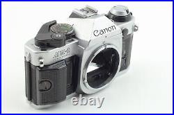 Near Mint with Grip? Canon AE-1 AE1 Program SLR Film Camera Silver From Japan 913