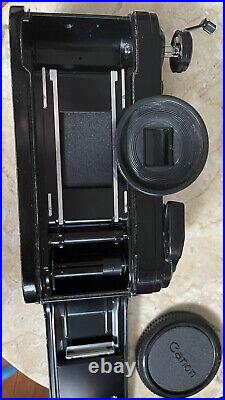 Rare Black Body CANON AE-1 SLR 35mm Film Camera with auto Winder