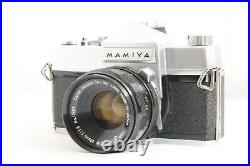 Rare Mamiya 35mm SLR Film Camera withCanon OM 50mm F1.9 Lens #4968