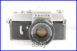 Rare Mamiya 35mm SLR Film Camera withCanon OM 50mm F1.9 Lens #4968