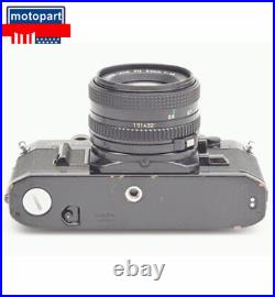 Retro SLR Camera Canon AE-1 Film Black + 50mm f/1.8 Lens and Battery