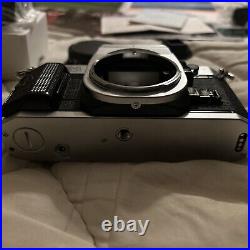 Unused in Box Canon AE-1 Program Chrome SLR 35mm film Camera W Lens From JAPAN
