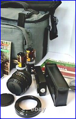 Vintage Canon AE-1 Program 35mm SLR Film Camera BUNDLE WithLenses Working (Video)